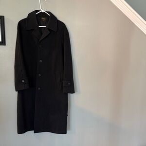 Elegant Black Men's Trench Coat